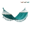 Hamac de jardin style bohème chic en coton et bois 200x100cm Juan Offre