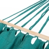 Hamac de jardin style bohème chic en coton et bois 200x100cm Juan Remises