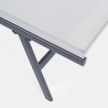 Chaise longue de jardin inclinable blanche Bizzotto Arent Offre