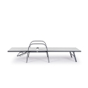 Chaise longue de jardin inclinable blanche Bizzotto Arent Catalogue