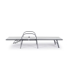 Chaise longue de jardin inclinable blanche Bizzotto Arent Catalogue