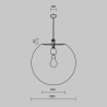 Suspension extérieure moderne pour jardin Maytoni Erda 
