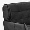 Canapé 3 places moderne en velours style capitonné Buran Remises