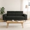 Canapé 3 places design moderne avec appui-tête réglable Rouna Promotion