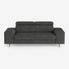 Canapé 3 places design moderne avec appui-tête réglable Rouna Offre