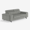 Canapé 3 places design moderne avec appui-tête réglable Rouna Choix