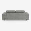 Canapé 3 places design moderne avec appui-tête réglable Rouna Caractéristiques