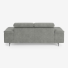 Canapé 3 places design moderne avec appui-tête réglable Rouna Caractéristiques