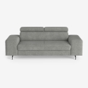 Canapé 3 places design moderne avec appui-tête réglable Rouna Modèle