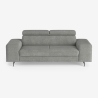Canapé 3 places design moderne avec appui-tête réglable Rouna Modèle