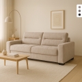 Canapé-lit 2 places moderne extractible 274x97cm Rali Promotion