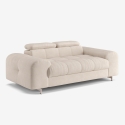 Canapé moderne 2 places en tissu avec appuie-tête réglable Kuran Vente