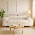 Canapé moderne 2 places en tissu avec appuie-tête réglable Kuran Promotion