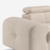 Canapé moderne 2 places en tissu avec appuie-tête réglable Kuran Remises