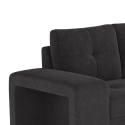 Canapé d'angle moderne 3 places avec méridienne droite et pouf Vilo Modèle
