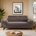 Canapé moderne 2 places en tissu avec appui-tête réglable Savi Promotion