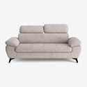 Canapé 3 places moderne design avec appuie-tête réglable Kira Modèle