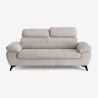 Canapé 3 places moderne design avec appuie-tête réglable Kira Modèle