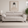 Canapé 3 places moderne design avec appuie-tête réglable Kira Promotion
