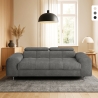 Canapé 3 places design moderne avec appuie-tête réglable Felon Promotion
