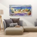 Tableau sur toile paysage marin Côte méditerranéenne Luigi Florio Remises