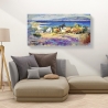 Tableau sur toile paysage marin Côte méditerranéenne Luigi Florio Remises