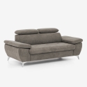 Canapé 2 places avec dossier et accoudoirs ajustables en tissu Sumi Remises