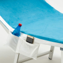 Lot de 4 serviettes de plage colorées microfibre poches pour transats Remises