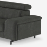 Canapé 3 places design moderne avec appui-tête réglable Rouna Réductions