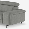 Canapé 2 places moderne en chenille avec appui-tête réglable Vella Réductions