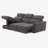 Canapé d'angle extensible avec rangement côté gauche 3 places en chenille Sira Offre