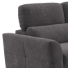 Canapé d'angle extensible avec rangement côté gauche 3 places en chenille Sira Catalogue