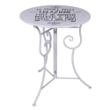 Ensemble table blanche avec 2 chaises pliantes d'extérieur Le Regole della Colazione Remises
