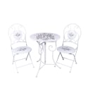 Ensemble table blanche avec 2 chaises pliantes d'extérieur Le Regole della Colazione Promotion