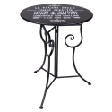 Ensemble table et 2 chaises pliantes d'extérieur en fer noir Pausa Perfetta Choix