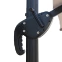 Parasol de jardin 3x3 en aluminium à mât latéral pivotant Deluxe Remises