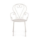 Chaise de jardin empilable style shabby chic Bizzotto Etienne 
