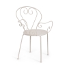 Chaise de jardin empilable style shabby chic Bizzotto Etienne 