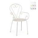 Chaise de jardin empilable style shabby chic Bizzotto Etienne Promotion