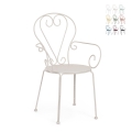 Chaise de jardin empilable style shabby chic Bizzotto Etienne Promotion
