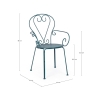 Chaise de jardin empilable style shabby chic Bizzotto Etienne 