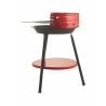 Barbecue rond à charbon en acier avec grille réglable Brava Remises