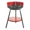 Barbecue rond à charbon en acier avec grille réglable Brava Réductions