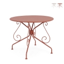 Table ronde de jardin 90 cm extérieur style Bizzotto Etienne Promotion