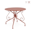 Table ronde de jardin 90 cm extérieur style Bizzotto Etienne Promotion