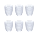 Ensemble de 6 verres à eau en verre décoré 325 ml Roma Promotion
