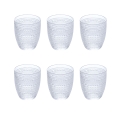 Ensemble de 6 verres à eau en verre décoré 325 ml Roma Promotion