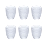 Ensemble de 6 verres à eau en verre décoré 325 ml Roma Promotion