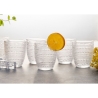 Ensemble de 6 verres à eau en verre décoré 325 ml Roma Vente