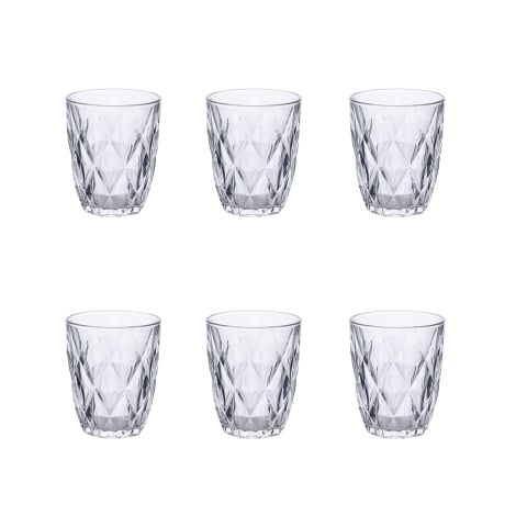 Ensemble de 6 verres à eau 340 ml en verre transparent Celine Promotion